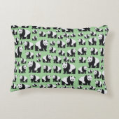 かわいいパンダのクマのパターン アクセントクッション (裏面)