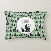 かわいいパンダのクマのパターン アクセントクッション (正面)