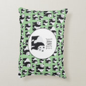 かわいいパンダのクマのパターン アクセントクッション (裏面(縦))