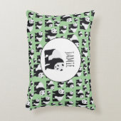 かわいいパンダのクマのパターン アクセントクッション (正面(垂直))