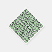 かわいいパンダのクマのパターン スタンダードカクテルナプキン (角)