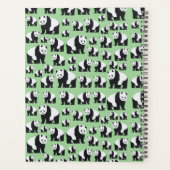 かわいいパンダのクマのパターン プランナー手帳 (裏面)