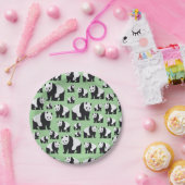 かわいいパンダのクマのパターン ペーパープレート (パーティー)