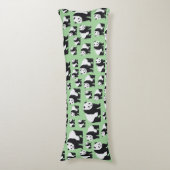 かわいいパンダのクマのパターン ボディピロー (正面縦)