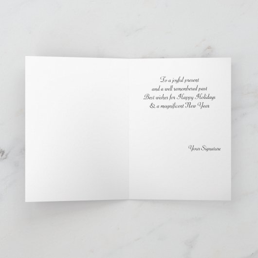 かわいいパンダのクマのホリデーカーとクリスマス漫画 シーズンカード (内部)