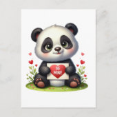 かわいいパンダのクマの私 シーズンポストカード (正面)