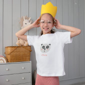 かわいいパンダのクマパーソナライズされた- Tシャツ