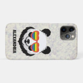 かわいいパンダのクマ |レインボー | LGBTQ Case-Mate iPhoneケース (裏面(横))