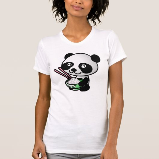 かわいいパンダのクマTシャツ Tシャツ (正面)