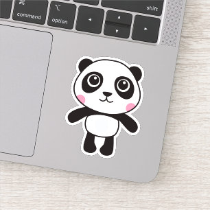 かわいいパンダのステッカー シール