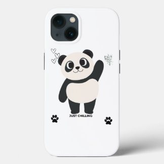 かわいいパンダのスマホケース - のんびりかわいいアニマル iPhone 13ケース