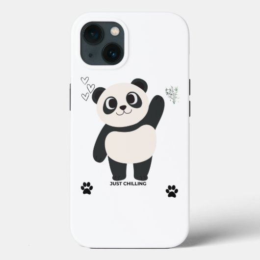 かわいいパンダのスマホケース - のんびりかわいいアニマル Case-Mate iPhoneケース (裏面)
