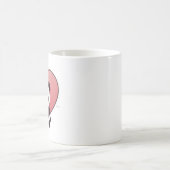 かわいいパンダのハート コーヒーマグカップ (中央)