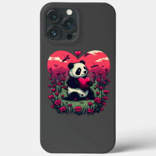 かわいいパンダのハート – バレンタインデーのプレゼント iPhone 13 PRO MAXケース