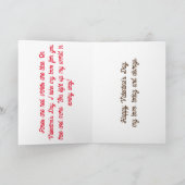 かわいいパンダのバレンタイン カード (内部)