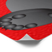 かわいいパンダのベアアートのポスター ポスター (角)