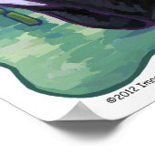 かわいいパンダのベアアート ポスター (角)