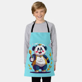 かわいいパンダのベアーエプロン エプロン (着用した状態)