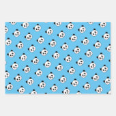 かわいいパンダのベアーパターンのラッピング紙シート ラッピングペーパーシート (正面2)