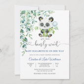 かわいいパンダのベビーシャワー招待状 招待状 (正面)