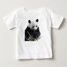 かわいいパンダのベビーTシャツ