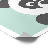 かわいいパンダのポスター ポスター (角)