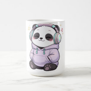 かわいいパンダのマグカップ かわいいヘッドホンのコーヒーカップ コーヒーマグカップ