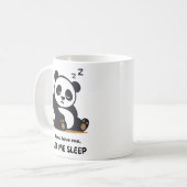 かわいいパンダのマグカップ 睡眠中 コーヒーマグカップ (正面左)