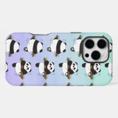 かわいいパンダの両面デザイン iPhoneケース (裏面横)