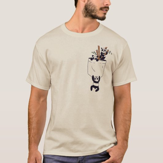 かわいいパンダの仲間たち Tシャツ (正面)