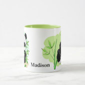 かわいいパンダの名前をカスタムするのマグ マグカップ (中央)