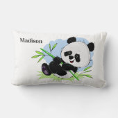かわいいパンダの名前をカスタムするの装飾用クッション ランバークッション (裏面)