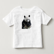 かわいいパンダの子供用Tシャツ