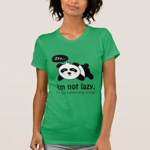 かわいいパンダの寝顔の漫画 Tシャツ