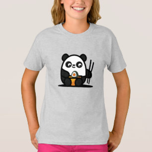 かわいいパンダの寿司Tシャツ Tシャツ