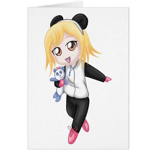 かわいいパンダの少女 (正面)