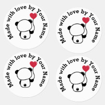 かわいいパンダの愛で作るアイロン