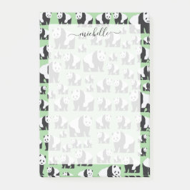 かわいいパンダの模様 ポストイット