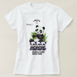 かわいいパンダの母Tシャツ – お母さんの日ギフト Tシャツ