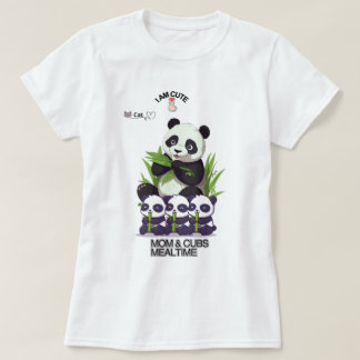 かわいいパンダの母Tシャツ – お母さんの日ギフト Tシャツ