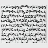 かわいいパンダの漫画のギフトの包装紙 ラッピングペーパー (フラット)