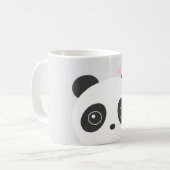 かわいいパンダの灰色のマグ コーヒーマグカップ (正面左)