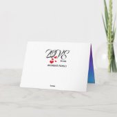 かわいいパンダの癒しの願い カード (裏面)