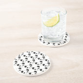 かわいいパンダの白黒の模様 コースター (側面)