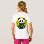 🐼 かわいいパンダの竹の子供用ギフト ✨ Tシャツ (裏面フル)