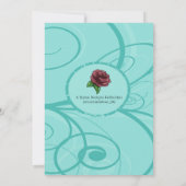 かわいいパンダの誕生日パーティーの招待状 招待状 (裏面)