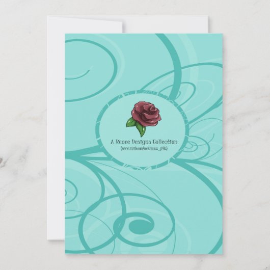 かわいいパンダの誕生日パーティーの招待状 招待状 (裏面)