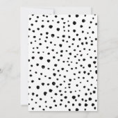 かわいいパンダの誕生日パーティーの招待 招待状 (裏面)