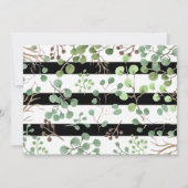 かわいいパンダの誕生日パーティー |パンドラストライプモニウム 招待状 (裏面)