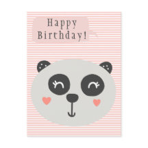 かわいいパンダの誕生日 - 子供の誕生日